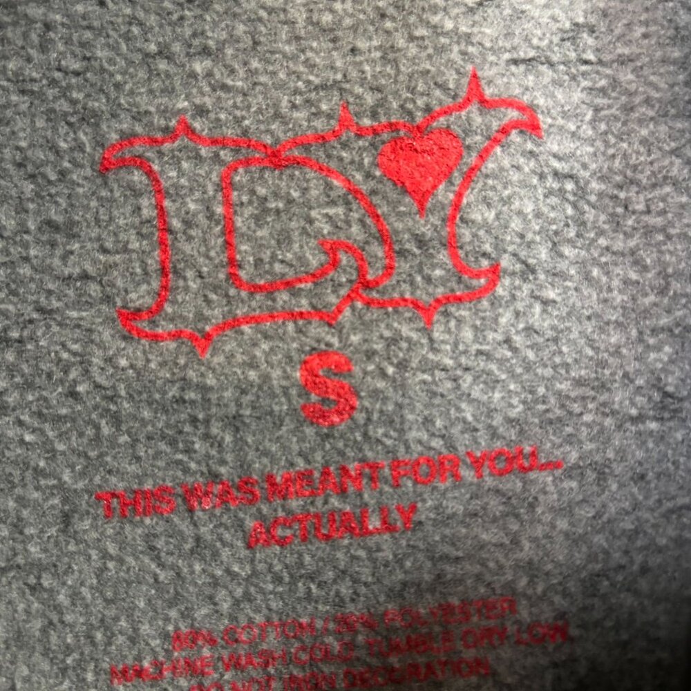 Lola Young Logo Heart Oversized Zip-Up Hoodie Size Small - Picture 4 of 4